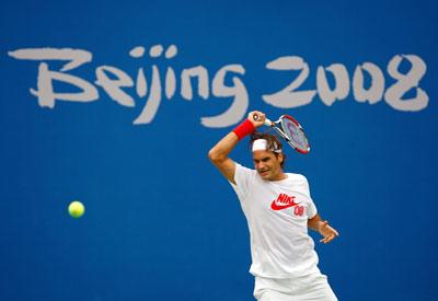 Roger Federer at the 2008 Summer Olympics in Beijing